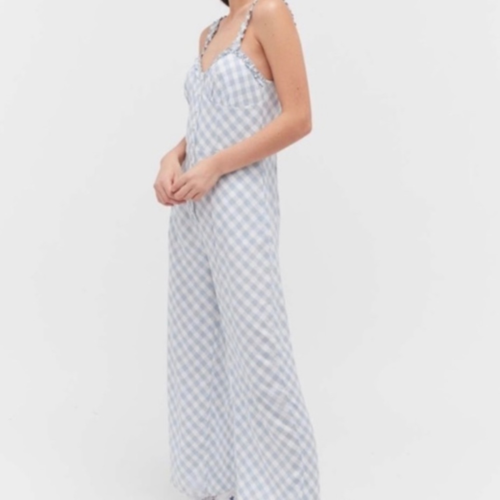 OU plaid jumpsuit